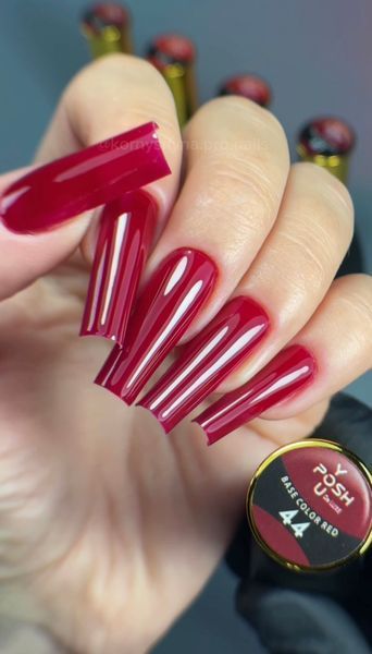 Cover Base - Без ТРО YOU POSH (30 ml). №44 - Колір вина (Вітражна) baseposh30044 фото