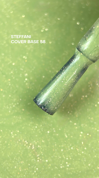 Rubber Base French(50 мл). №58 - Ніжно-зелена з шимером SCB50-58 фото