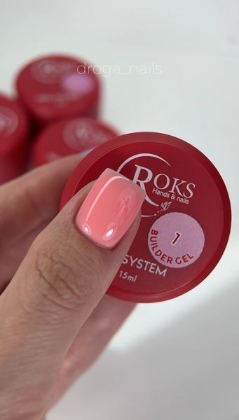 Builder Gel ROKS 50 мл №1 - Нюдово рожевий BGELR5001 фото