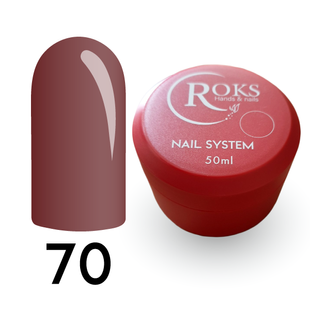 Cover Base - Без ТРО ROKS 50ml. №70 - Пильно-рожева CBR50070 фото